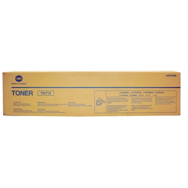 Picture of Konica Minolta TN-712 (A3VU030) Black Toner Cartridge (40800 Yield)