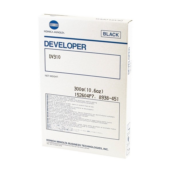 Picture of Konica Minolta 8938-451 (DV-310) Black Developer (65000 Yield)