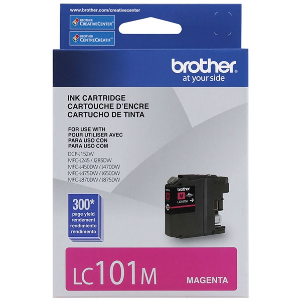 Picture of Brother LC101M Super High Yield Magenta Inkjet Cartridge (600 Yield)
