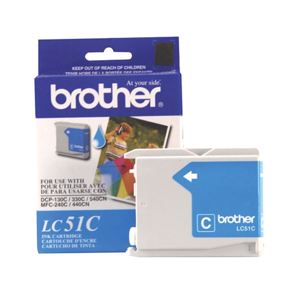 Picture of Brother LC51C Cyan Ink Cartridge (400 Yield)