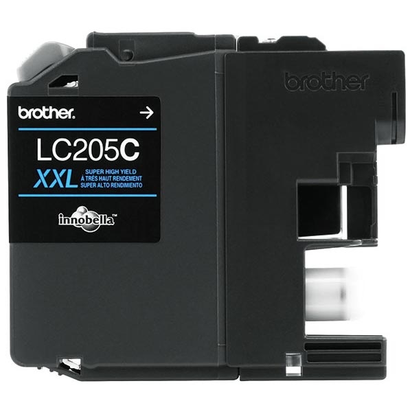 Picture of Brother LC205C Super High Yield Cyan Ink Cartridge (1200 Yield)