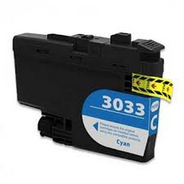 Picture of Compatible LC3033C Super High Yield Cyan Ink Cartridge (1500 Yield) with No Box