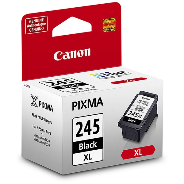 Picture of Canon 8278B001 (PG-245XL) High Yield Black Ink Cartridge (300 Yield)