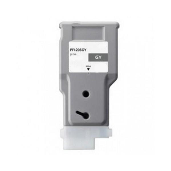 Picture of Remanufactured 5312B001AA (PFI-206GY) Gray Ink Cartridge (300 ml)