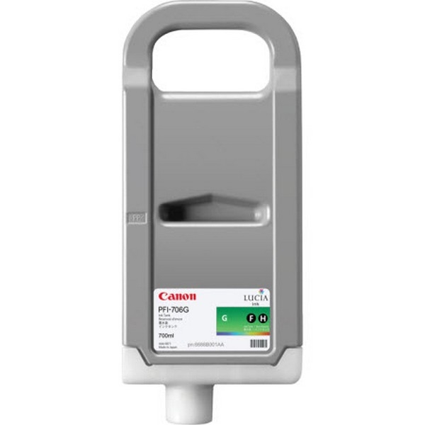 Picture of Remanufactured 6688B001AA (PFI-706Green) Green Ink Cartridge (700 ml)