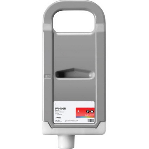 Picture of Remanufactured 6687B001AA (PFI-706Red) Red Ink Cartridge (700 ml)
