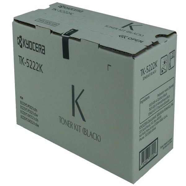 Picture of Kyocera Mita 1T02R90US1 (TK-5222K) Black Toner Cartridge (1200 Yield)