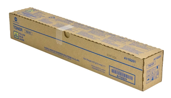 Picture of Konica Minolta A11G231 (TN-216Y) Yellow Toner Cartridge (26000 Yield)