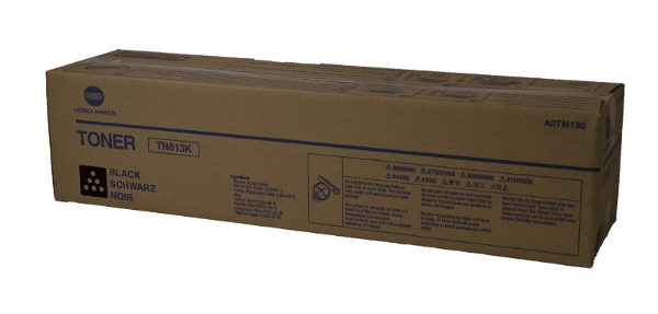 Picture of Konica Minolta A0TM130 (TN-613K) Black Toner Cartridge (45000 Yield)
