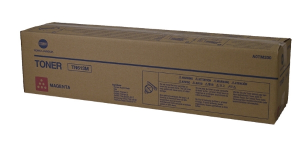 Picture of Konica Minolta A0TM330 (TN-613M) Magenta Toner Cartridge (30000 Yield)