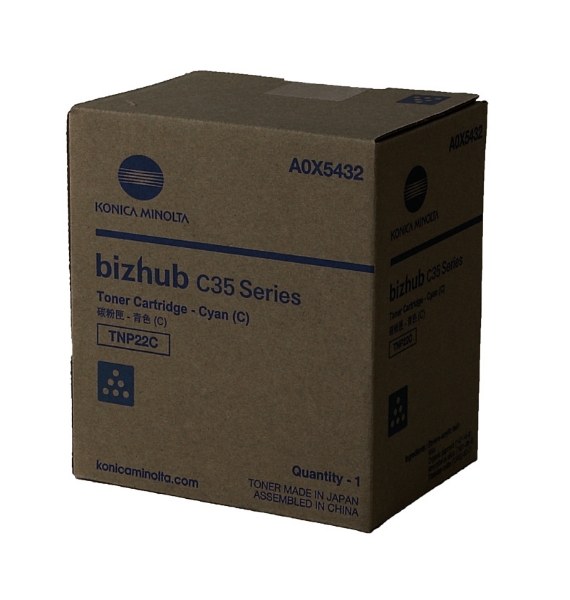 Picture of Konica Minolta A0X5432 Cyan Toner Cartridge (4600 Yield)