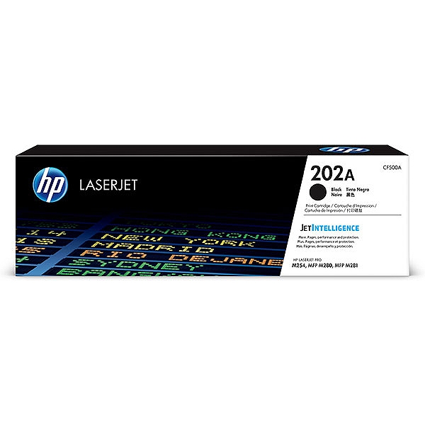 Picture of HP CF500A (HP 202A) Black Toner Cartridge (1400 Yield)