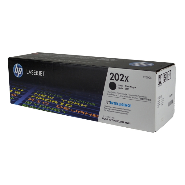 Picture of HP CF500X (HP 202X) High Yield Black Toner Cartridge (3200 Yield)
