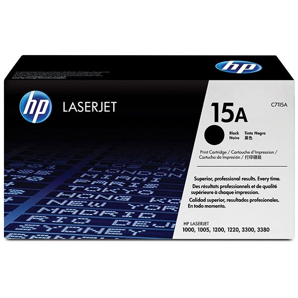 Picture of HP C7115A (HP 15A) High Yield Black Toner Cartridge (2500 Yield)