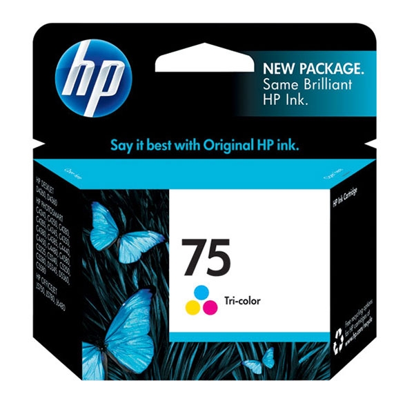 Picture of HP CB337WN (HP 75) Tri-Color Ink Cartridge (170 Yield)