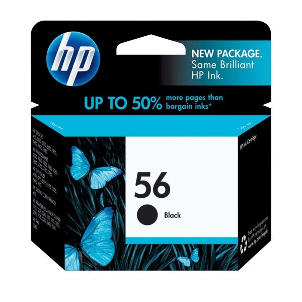 Picture of HP C6656AN (HP 56) Black Ink Cartridge (450 Yield)