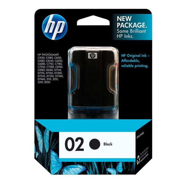 Picture of HP C8721WN (HP 02) Black Ink Cartridge (660 Yield)