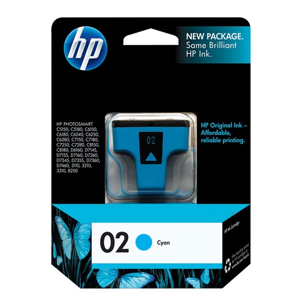 Picture of HP C8771WN (HP 02) Cyan Ink Cartridge (500 Yield)