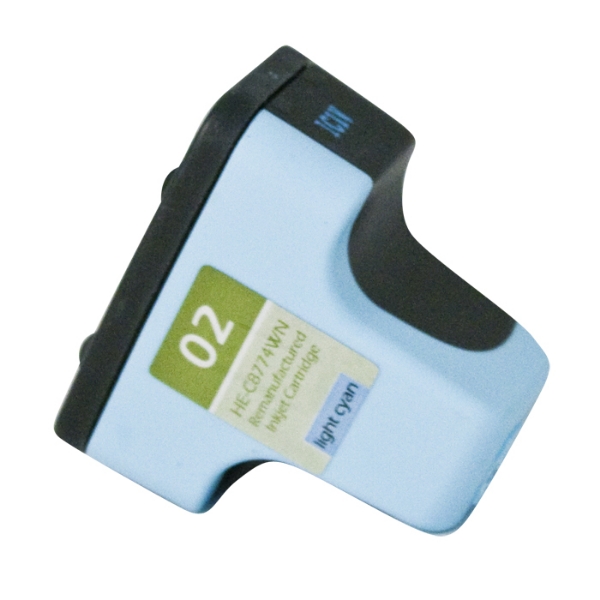 Picture of Remanufactured C8774WN (HP 02) Light Cyan Ink Cartridge (500 Yield)