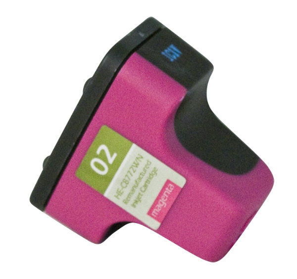 Picture of Remanufactured C8772WN (HP 02) Magenta Ink Cartridge (500 Yield)
