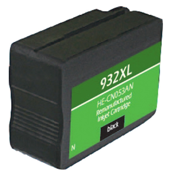 Picture of Remanufactured CN053AN (HP 932XL) High Yield Black Ink Cartridge (1000 Yield) (No Box)