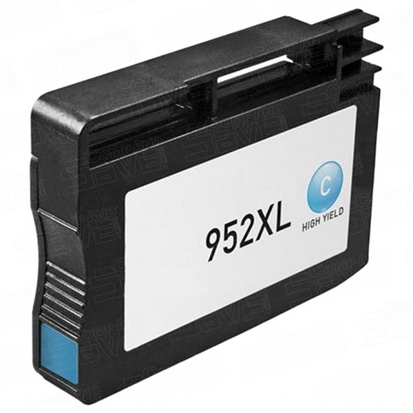 Picture of Remanufactured L0S61AN (HP 952XL) High Yield Cyan Ink Cartridge (1600 Yield) with New Chip (firmware update enhanced)