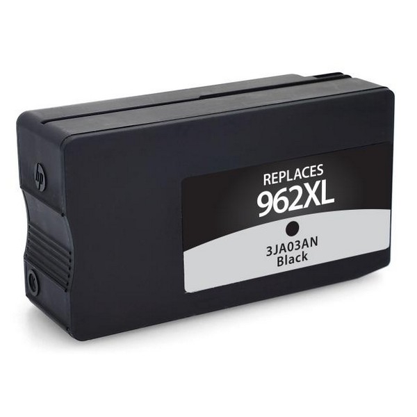 Picture of Remanufactured 3JA03AN (HP 962XL) High Yield Black Ink Cartridge (2000 Yield) with New Chip (firmware update enhanced)