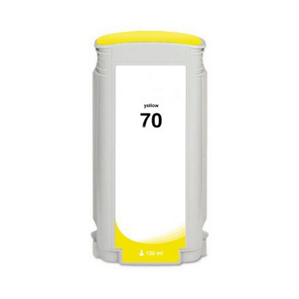Picture of Remanufactured C9454A (HP 70) Yellow Pigment Inkjet Cartridge (130 Yield)