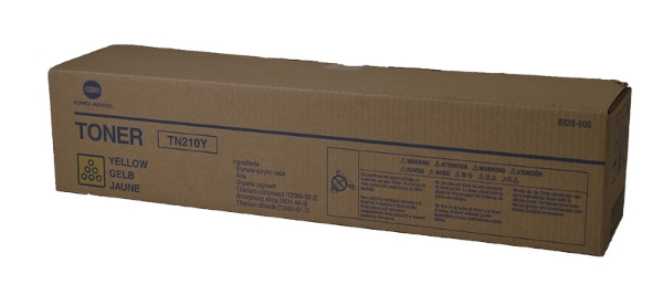 Picture of Konica Minolta 8938-506 (TN-210Y) Yellow Toner Cartridge (12000 Yield)
