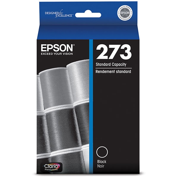 Picture of Epson T273020 (Epson T273) Black Ink Cartridge (250 Yield)