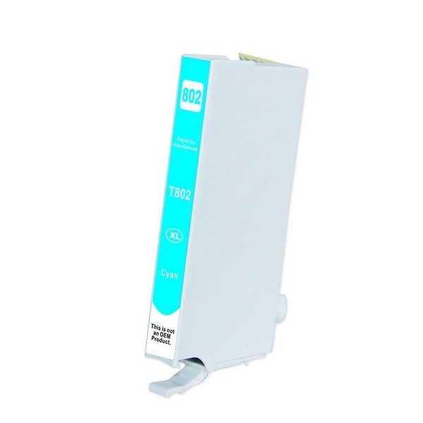 Picture of Epson T802XL220 (Epson 802XL) Ultra High Yield Cyan Inkjet Cartridge (1900 Yield)