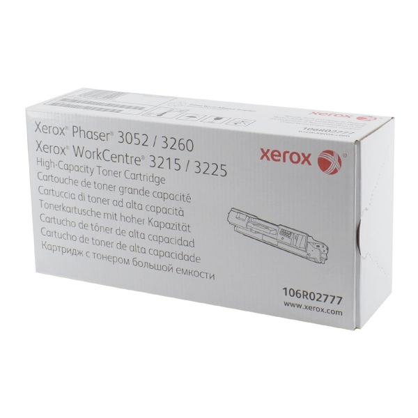 Picture of Xerox 106R02777 High Yield Black Toner Cartridge (3000 Yield)