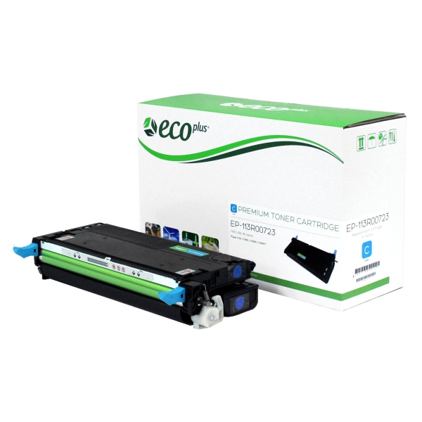 Picture of EcoPlus Reman 113R00723 (113R723) Cyan Toner Cartridge (6000 Yield)