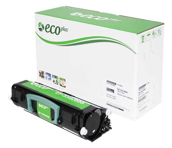 Picture of EcoPlus Reman DM253 (330-2666, PK937, 330-2649) High Yield Black Toner Cartridge (6000 Yield)