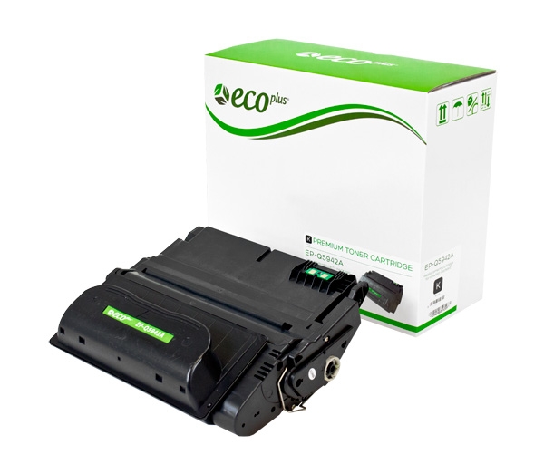 Picture of EcoPlus Reman Q5942A (HP 42A) Black Toner Cartridge (12000 Yield)